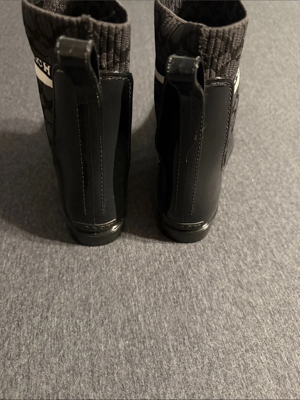 Coach Black Signature Chelsea Rain Booties for Women